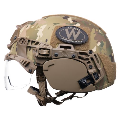 EXFIL Ballistic Ear Covers and EXFIL Ballistic Visor MultiCam #3